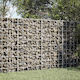 vidaXL Steel Gabion Basket for Garden Fence 10x10x100 cm Silver