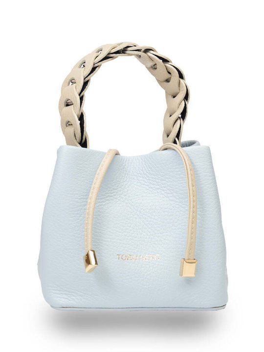 Irina Leather Women's Shoulder Bag Light Blue