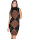 Rochie Mini Tricotată Neagră