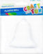 Craft Fun Plastic Christmas Bell Ornament 8.5 cm Cf Pbh 12/192