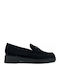 Suede Women's Loafers in Black