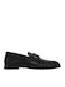 Leather Women's Moccasins in Black D514-Black