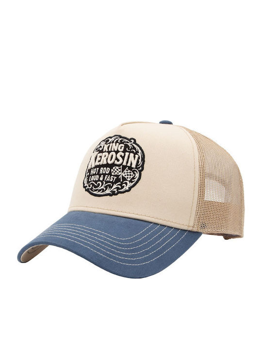 King Kerosin Șapcă Hot Rod Off-White