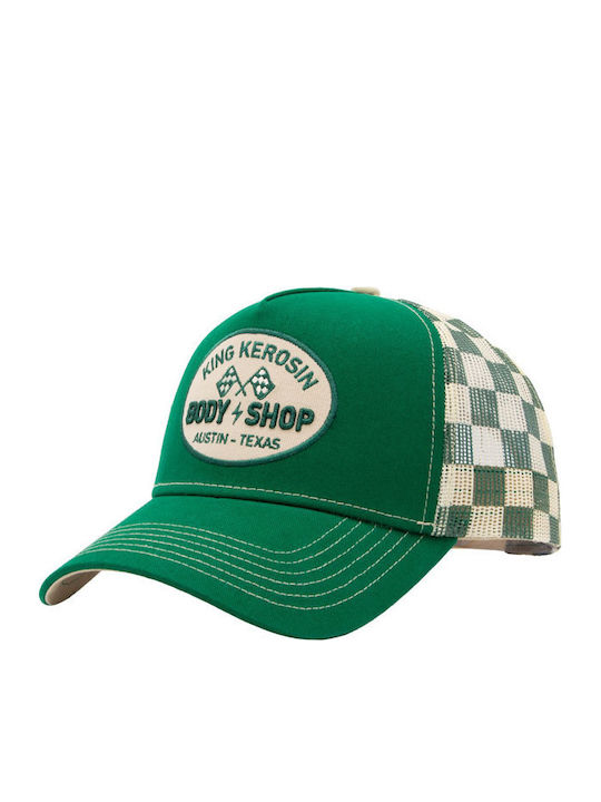 King Kerosin Șapcă Body Shop Verde