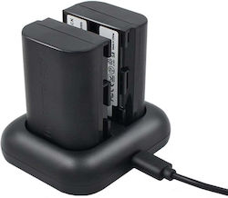Set 2 Batteries 2000 Mah Lp-e6 Lp-e6n Dual Charger Enegon Canon