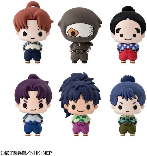 Nintama Rantaro Chokorin Mascot Series Collectible Mini Figures Vol 1, 5cm Blind Box Set, 6 Pieces