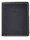 Leather Men's Wallet with RFID Blue