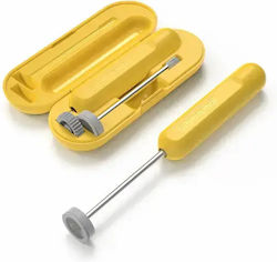 Subminimal Yellow Battery-Operated Handheld Coffee Frother Subminimal Yellow Battery-Operated Handheld Coffee Frother