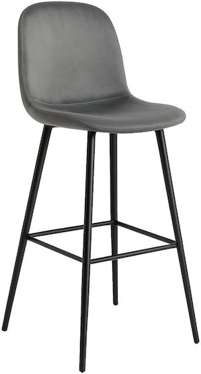 Set de 4 Taburete de Bar din Lemn Gri Gkri
