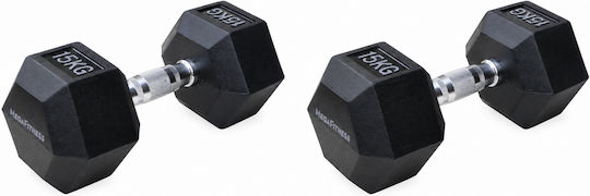 MegaFitness Sechseckige Kurzhantel 1 x 15 kg