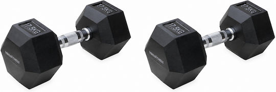 MegaFitness Sechseckhantel 1 x 17,5 kg