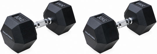 MegaFitness Sechseckige Hantel 1 x 30 kg