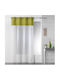 Douceur d'Intérieur Fabric Shower Curtain with Grommets 140x240cm Light Green