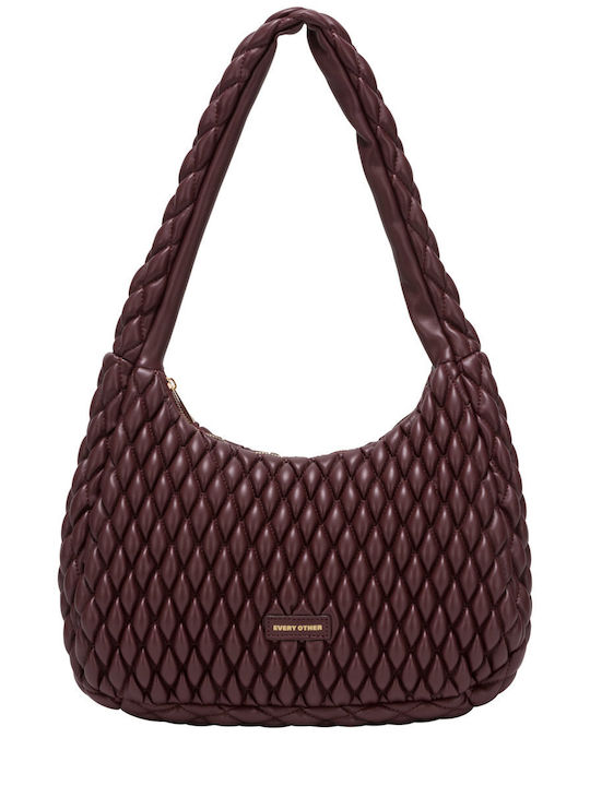 Every Other Damen-Schultertasche Burgunderrot