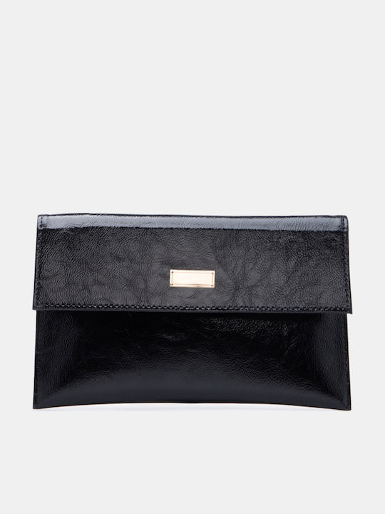 Damen-Clutch Schwarzlack