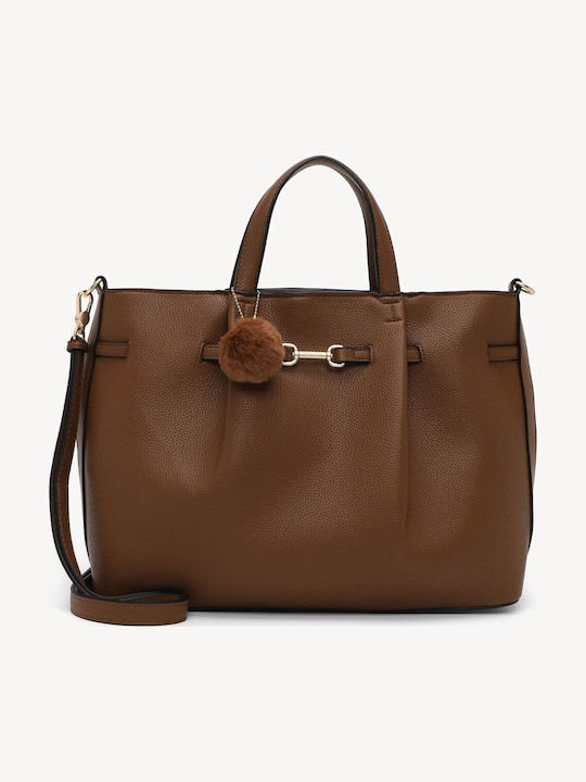 Tamaris Damenhandtasche / Schultertasche Tabakb...