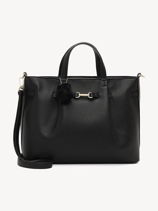 Tamaris Schwarze Damenhandtasche / Schultertasche