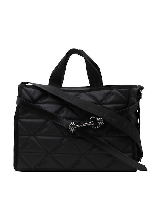 Black Fabric Women's Tote Bag