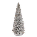 Weihnachtlicher Deko-Tannenbaum aus Holz Silber...
