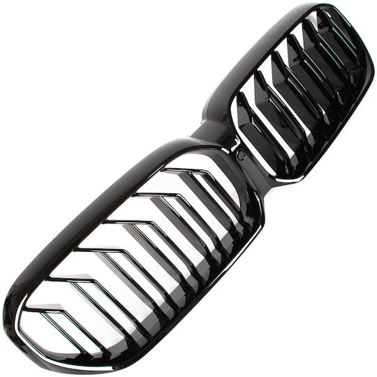 Bmw 5 G30 G31 Lci 2020 Grille Between Headlights Kidneys Black Glossy Double Bar