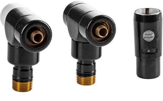 Instal Projekt Corner Radiator Switch Outer Loop ½ for Radiator Body