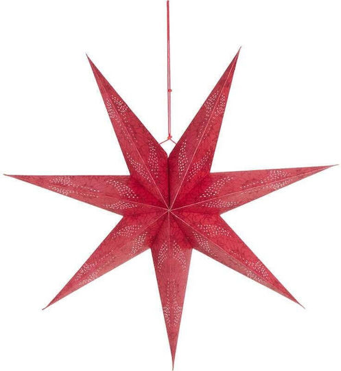 Gifts Beleuchteter Weihnachtlicher Papierstern Rot 60 × 60 cm