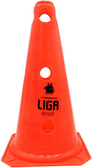 Конус С Отвори 52cm Ligasport Hole Cone Флуоресцентно Оранжев