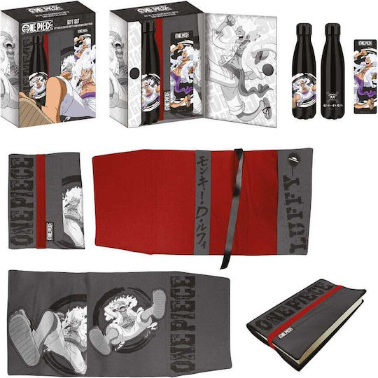 One Piece Steel Bottle Sticker Book Cover Gift Set Luffy
