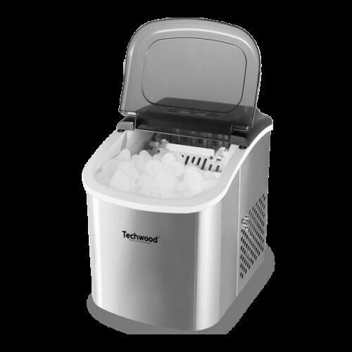 Techwood Mașină de Făcut Gheață cu Producție Zilnică de 12 kg și Capacitate de 12 kg
