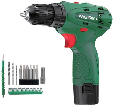 NewBeat CD-12E 12V Cordless Drill Driver 1x1.5Ah