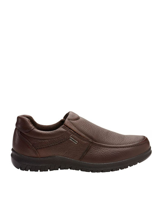 Leather Men's Casual Shoes Anatomic Marrone