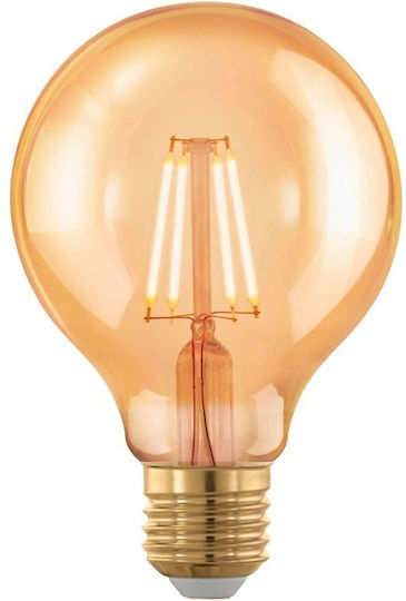 Bec LED E27 G80 Dim 1700K 4W 300 lm Chihlimbar 110063 Eglo 110063
