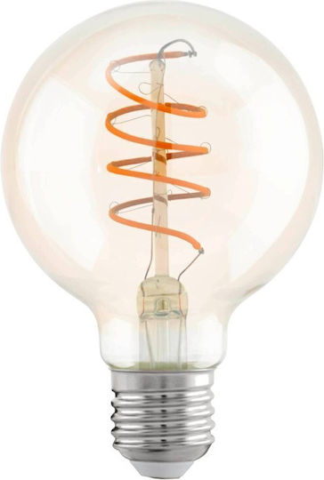 Bec E27 G80 2200K 4W 270 lm Chihlimbar Spiral 110075 Eglo 110075