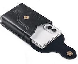 Avizar Gürtelholster aus Kunstleder für faltbare Smartphones mit Schultergurt Schwarz Avizar Gürtelholster aus Kunstleder für faltbare Smartphones mit Schultergurt Schwarz