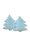 Weihnachtsbaumkissen-Set 2 Stück 45,5 × 41 cm Hellblau