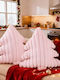 Christmas Decorative Tree Pillow Soft 2 Pieces Pink 45x40 Cm