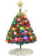 Beleuchteter Weihnachtsbaum aus Kunststoff 60 cm mit Batteriebetrieb Grün