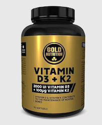 Gold Nutrition Vitamin D3+K2 90 Softgels Gold Nutrition Vitamin D3+K2 90 Softgels