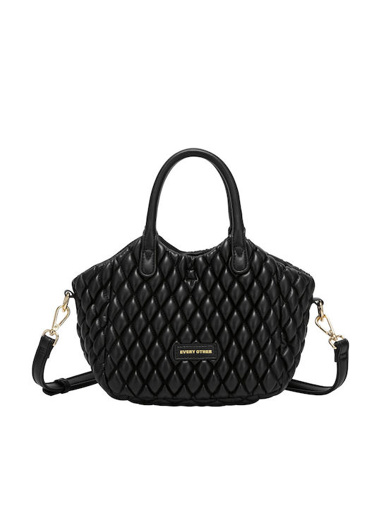 Schwarze Damen-Schultertasche