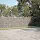 Gabion din sârmă de 3,5 mm, ochiuri de 5x2,5 cm, 350x100x100 cm, 3461953, argintiu