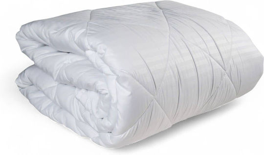 Olia Home White Single Hotel Quilt 160x240cm Microfiber