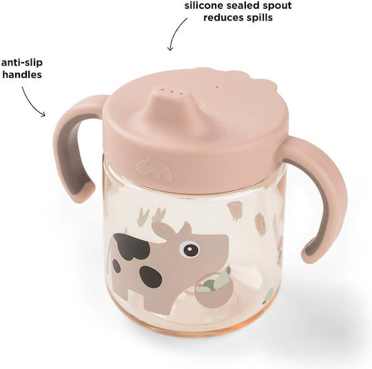 Done by Deer Kinderbecher aus Kunststoff, Rosa, 260 ml