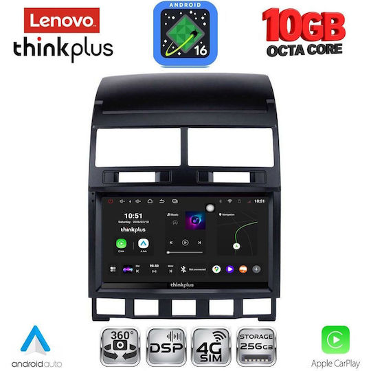 Lenovo Auto-Audiosystem für BMW X2 / X6 und Volkswagen Touareg 2003–2011 (Bluetooth/USB/Wi-Fi/GPS/Apple CarPlay/Android Auto) mit 9-Zoll-Touchscreen
