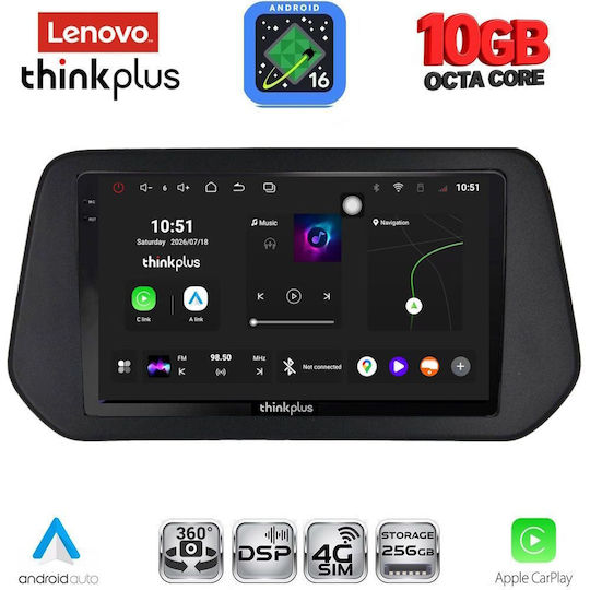 Lenovo Auto-Audiosystem für Suzuki Swift BMW X2 / X6 (Bluetooth/USB/WiFi/GPS/Apple CarPlay/Android Auto) mit 9" Touchscreen