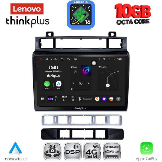 Lenovo Auto-Audiosystem für BMW X2 / X6 und Volkswagen Touareg 2011–2018 (Bluetooth/USB/Wi-Fi/GPS/Apple-CarPlay/Android-Auto) mit 9-Zoll-Touchscreen