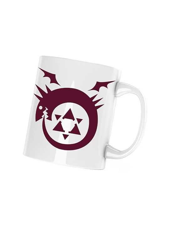 Dragon Керамична Бяла Чаша 330ml (Персонализирано)