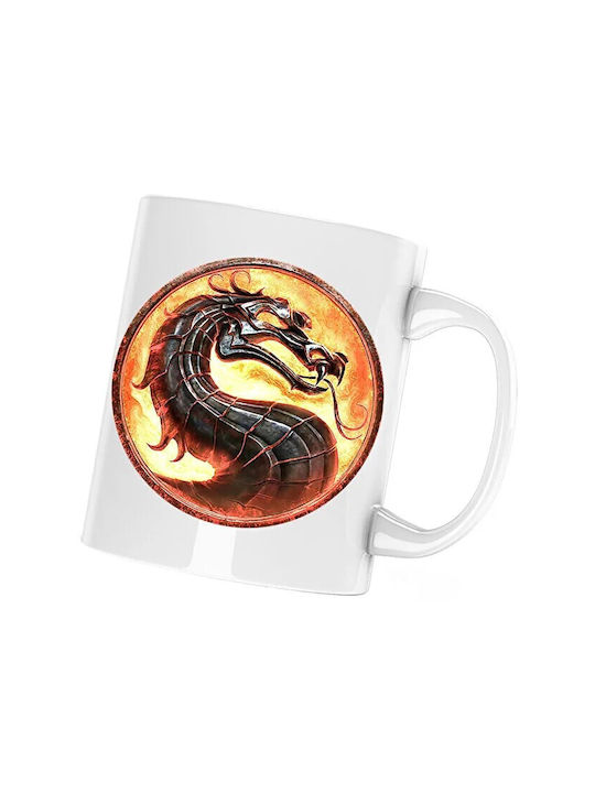 Dragon Керамична Бяла Чаша 330ml (Персонализирано)