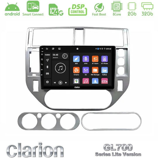 Clarion Auto-Audiosystem für Ford C-Max / Kuga (Bluetooth/USB/WiFi/GPS/Apple CarPlay/Android Auto) mit 9"-Touchscreen