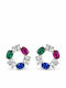 Silver Earrings Jooliete Skas137 Zircon Stones