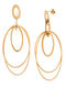 Senza Gold Plated Steel Dangle Earrings
